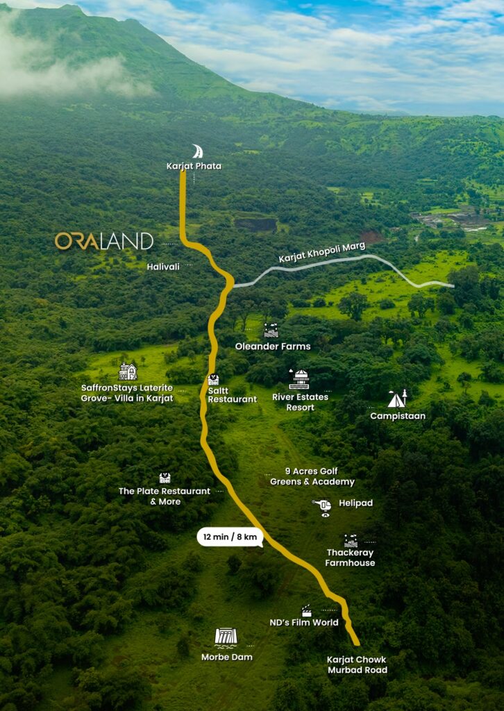 ora land blubay location in karjat